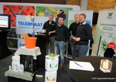 Fonny Tuitelaars, Jeroen Fase, Johan van Tuijl and Corstian Prosman with Telermaat. They are also dealers of Haifa products.